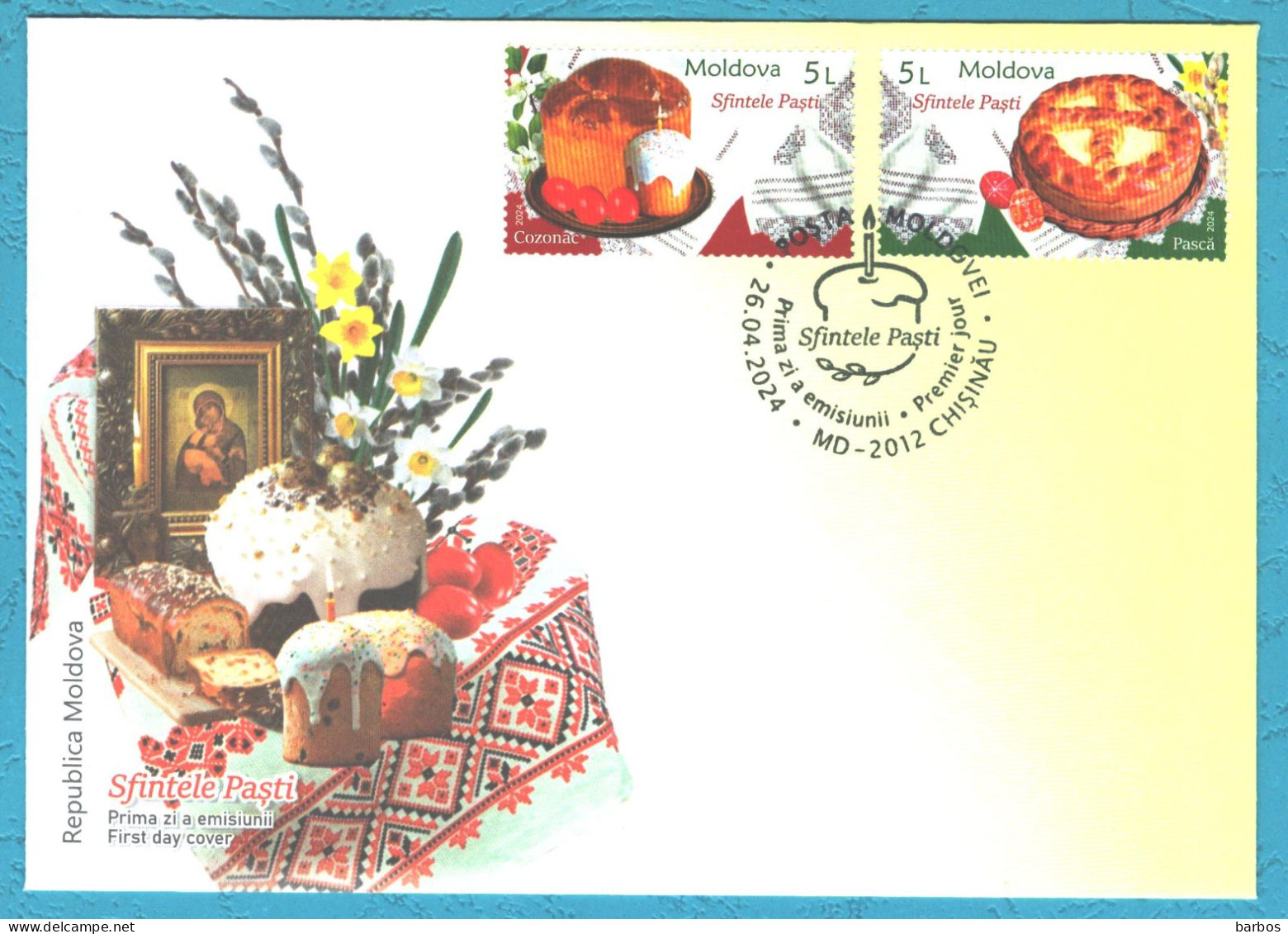 Moldova , 2024 , Holy Easter ,FDC - Moldova