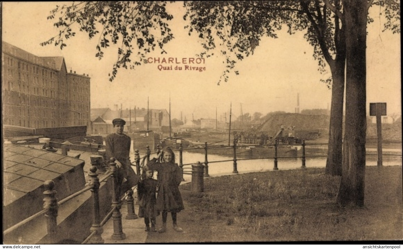 CPA Charleroi Wallonien Hennegau, Quai Du Rivage - Sonstige & Ohne Zuordnung