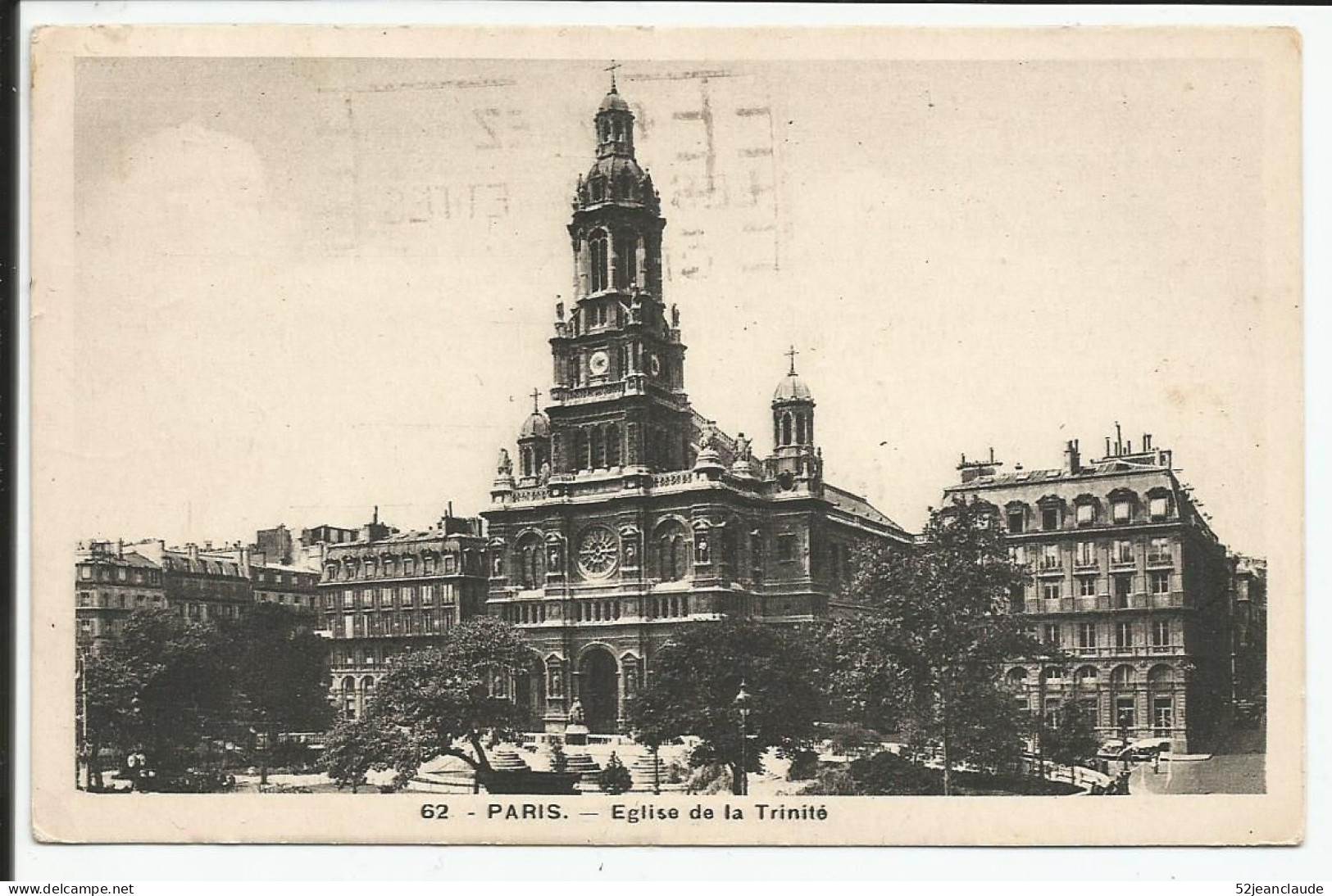 Paris Eglise De La Trinité   1940     N° 62 - Arrondissement: 09