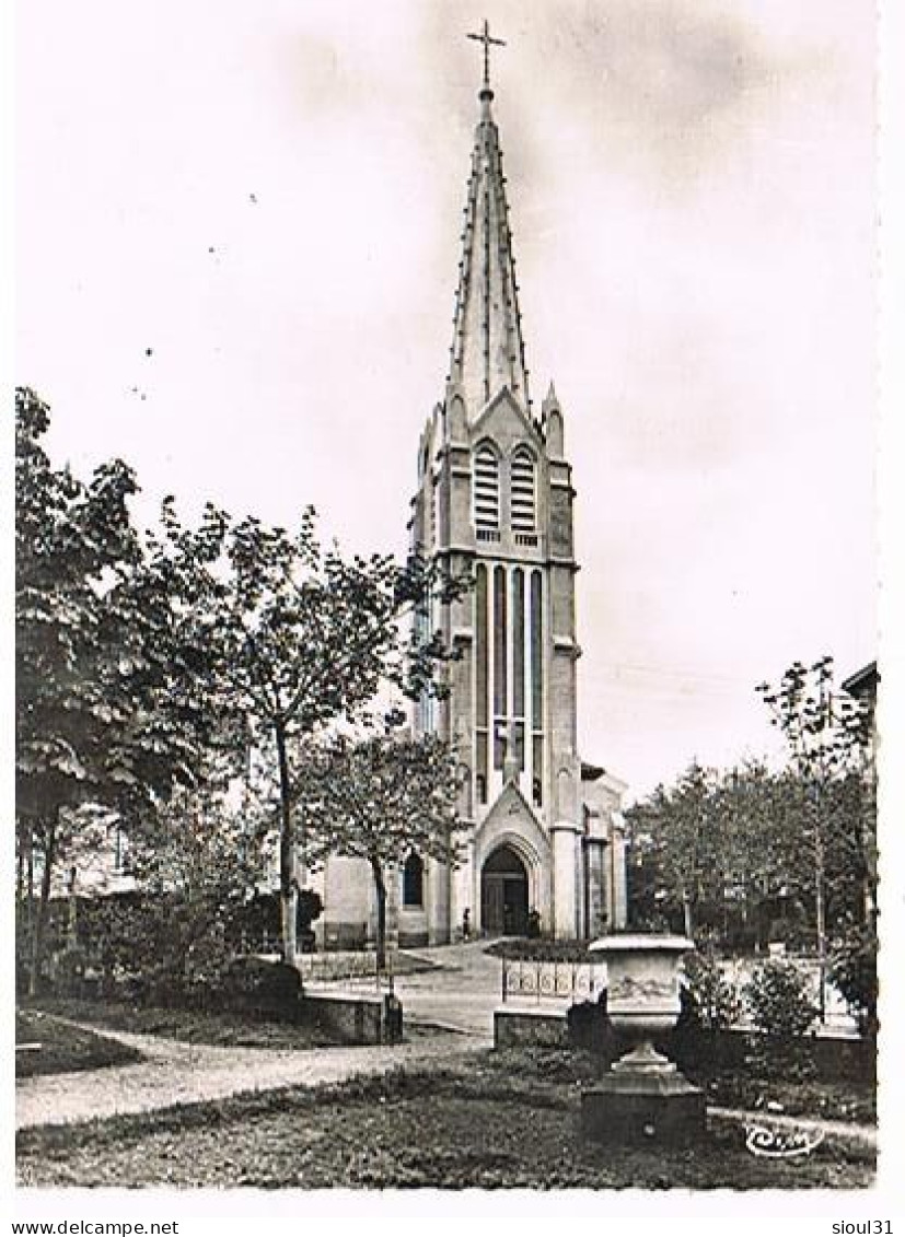 34   LAMALOU LES BAINS  L EGLISE 1957 - Lamalou Les Bains