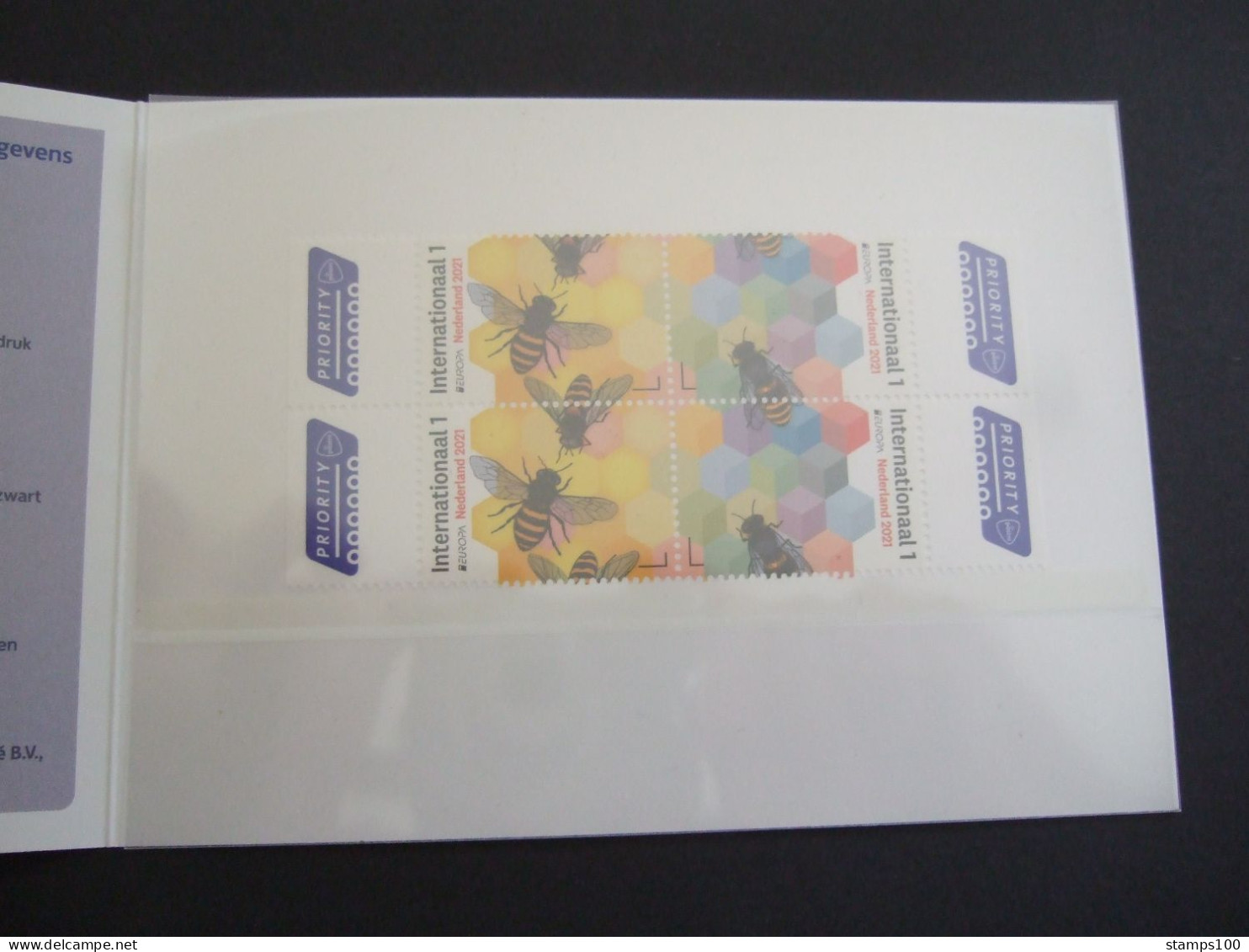 Netherlands 2021 Bees, Presentation Pack No. 633, MNH**. (MAP11TVN) - Ongebruikt