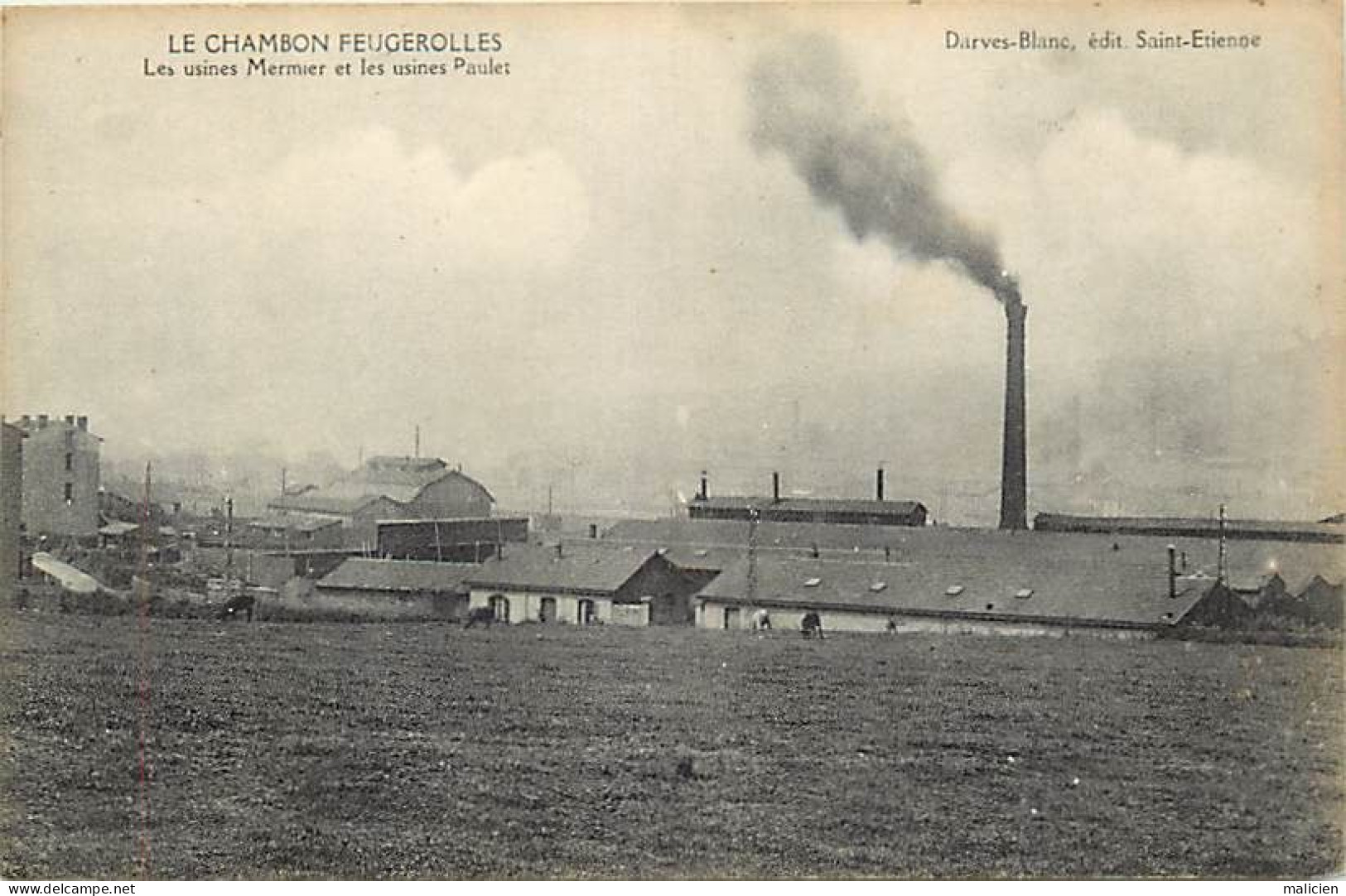 - Loire -ref-B550- Le Chambon Feugerolles - Usines Mermier Et Usines Paulet - Usine - Industrie - - Le Chambon Feugerolles