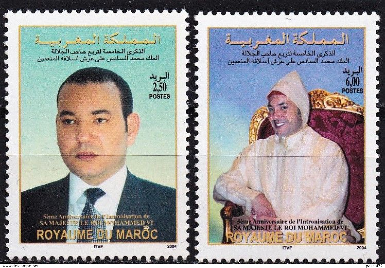 MAROC 2004 Y&T N° 1354 & 1355 N** - Morocco (1956-...)