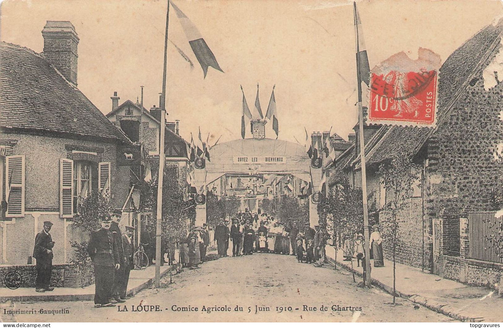 La LOUPE-Comice Agricole Du 5 Juin 1910-Rue De CHARTRES   ETAT - La Loupe