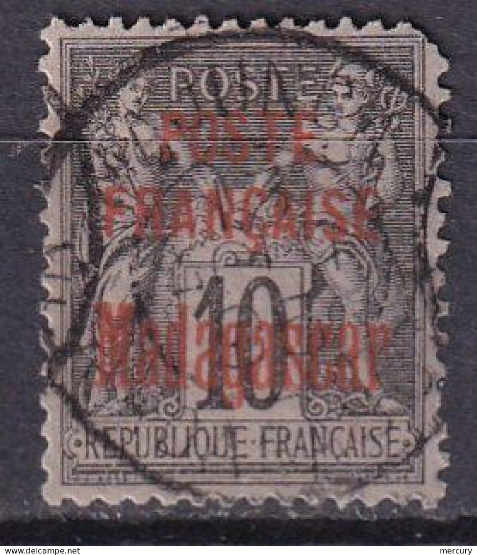 MADAGASCAR -10 C. POSTE FRANCAISE  - Used Stamps