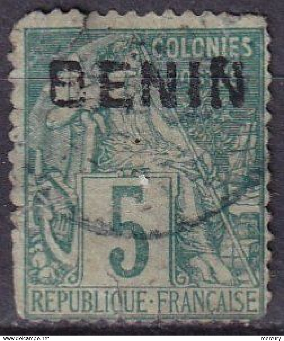 BENIN - 5 C. Alphée Dubois De 1892 Défectueux - Oblitérés