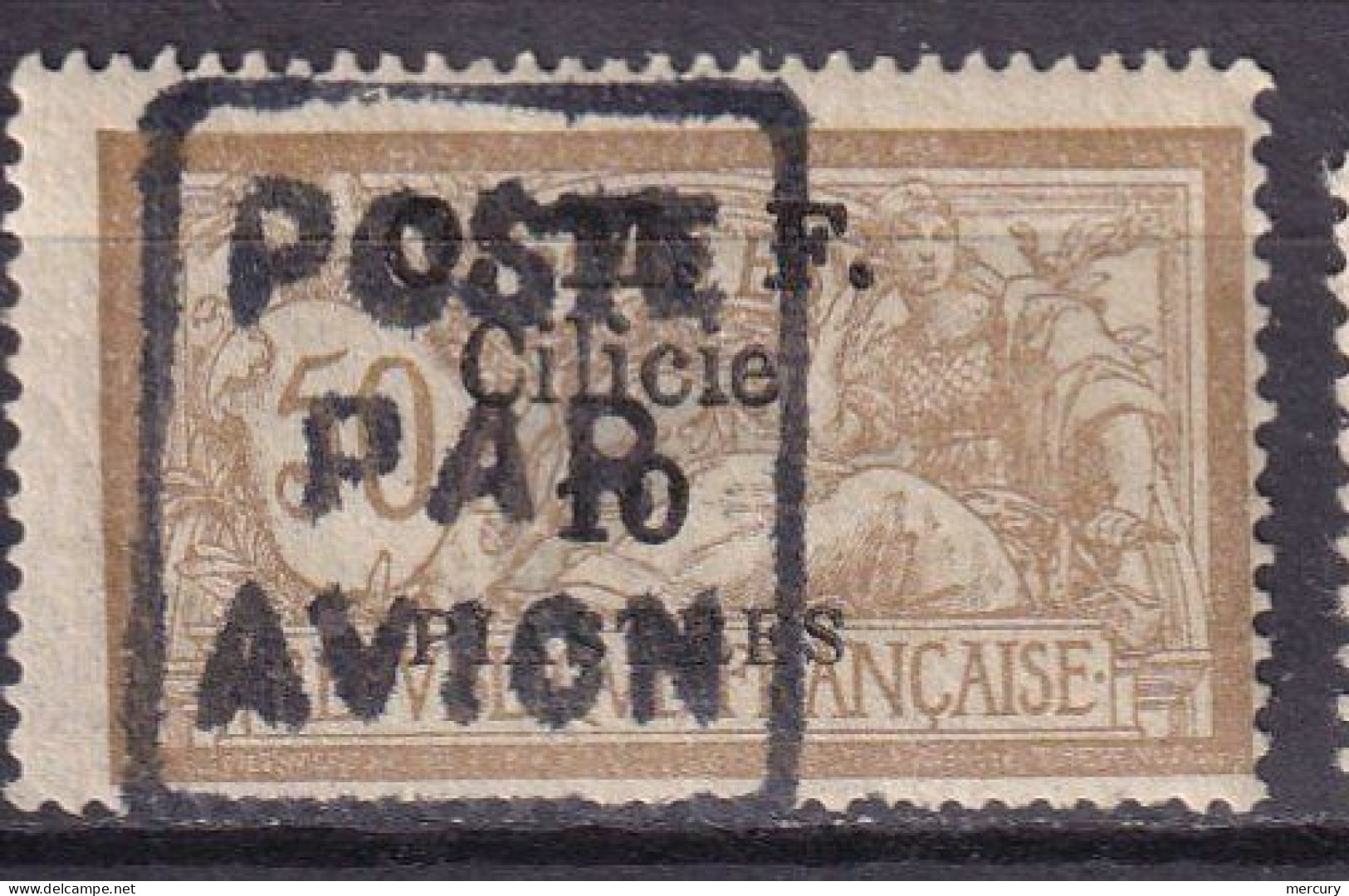 CILICIE - 10 Pi. Sur 50 C. POSTE PAR AVION FAUX - Unused Stamps