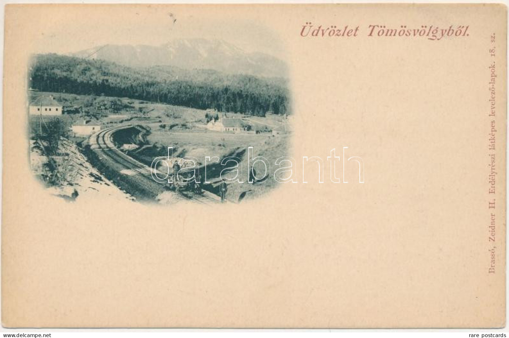 Tömöschtal 1903 - Brasov - Railway - Romania