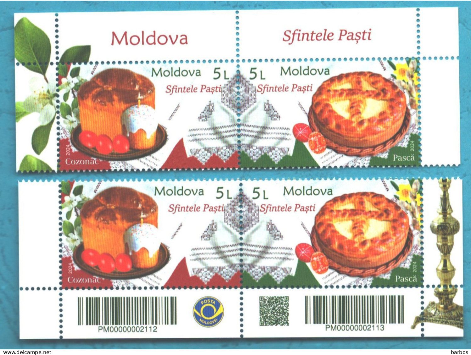 Moldova , 2024 Holy Easter , 2 Set, MNH - Moldawien (Moldau)
