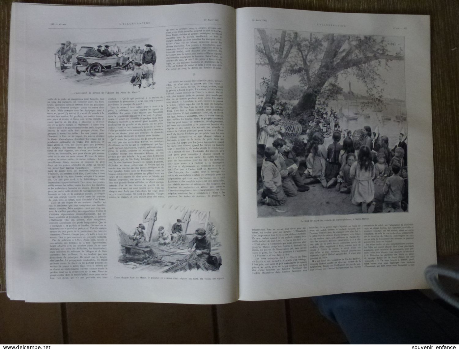 l'Illustration Août 1921 Pierre 1er Serbie Blois Abri du Marin Douarnenez Sainte Marie Pêcheurs Bretons Raymond Woog