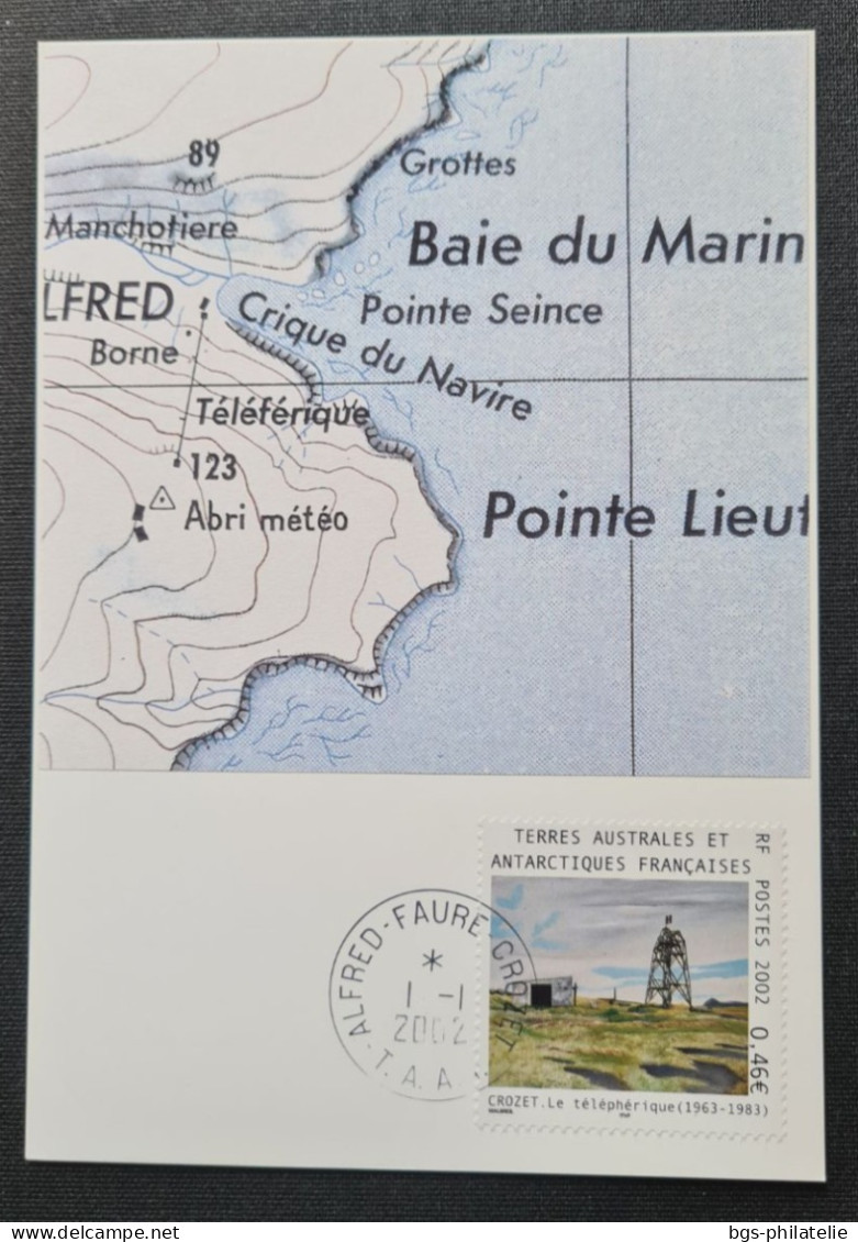 TAAF, Timbre Numéro 329 Oblitéré De CROZET  Le 1/1/2002. - Storia Postale