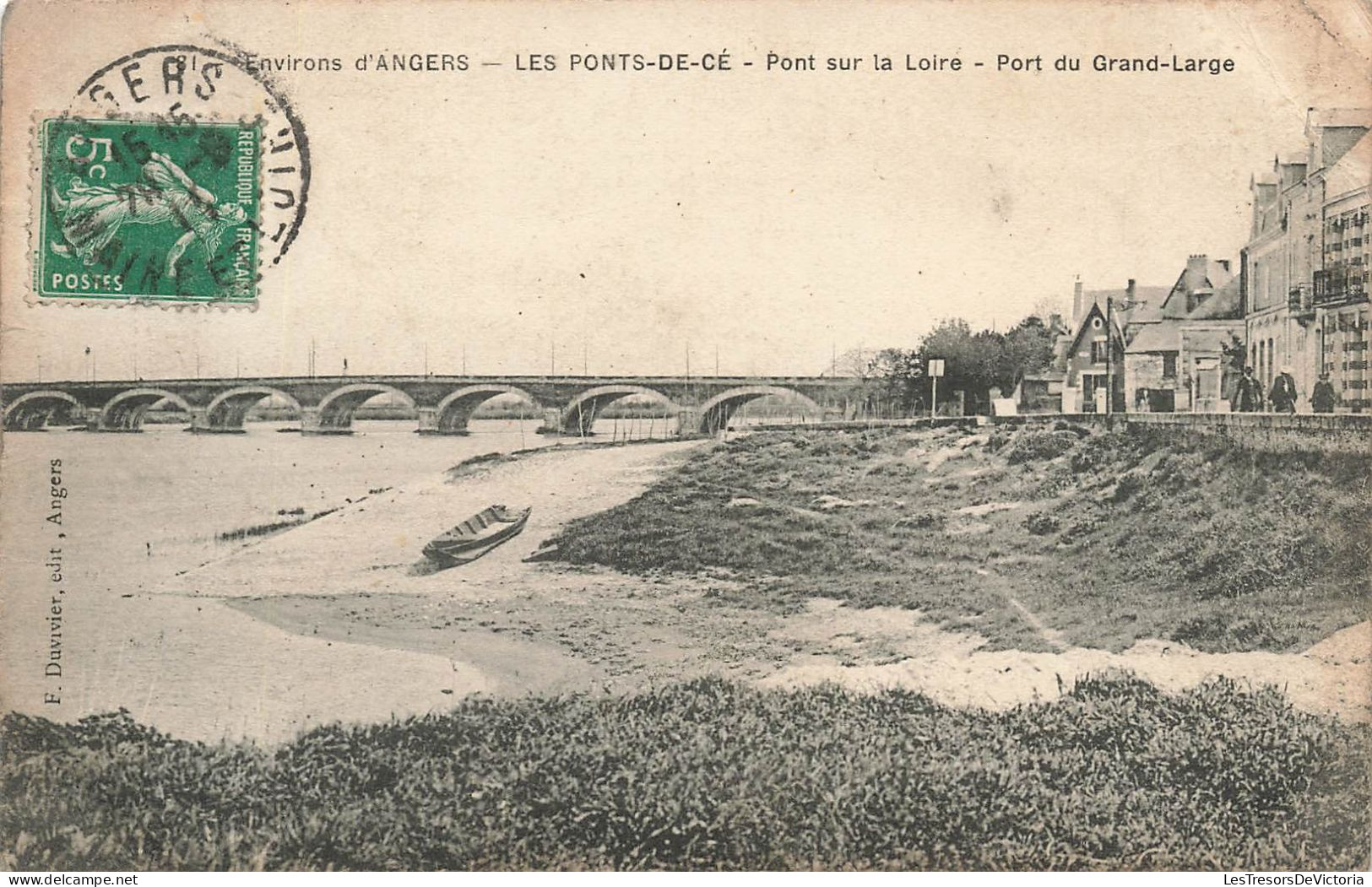 FRANCE - Environs D'Angers - Les Ponts De Cé - Pont Sur La Loire - Port Du Grand Large - Carte Postale Ancienne - Angers