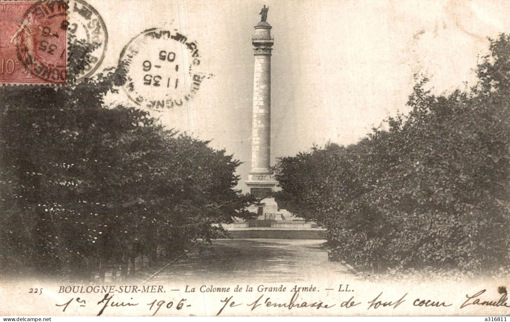 Boulogne Sur Mer La Colonne De La Grande Armée - Boulogne Sur Mer