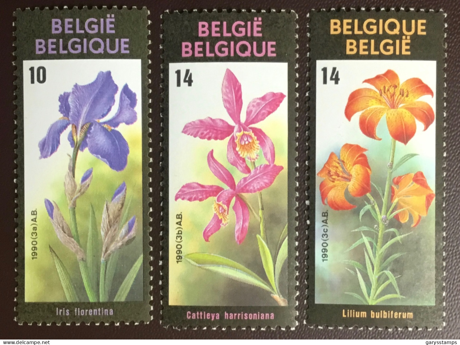 Belgium 1990 Orchids Flowers MNH - Orchidee