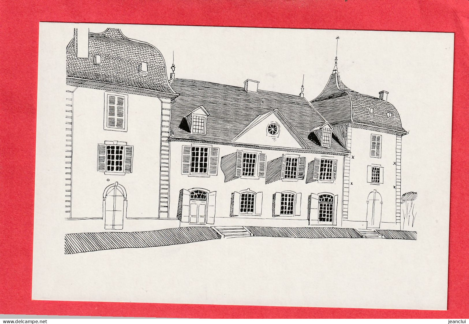 CPM . CHATEAU DE ROCHE-SUR-LOUE . ARC-ET-SENANS . REPRODUCTION D'UN DESSIN PAR L'ABBE GARNERET  .  CARTE NON ECRITE - Sonstige & Ohne Zuordnung