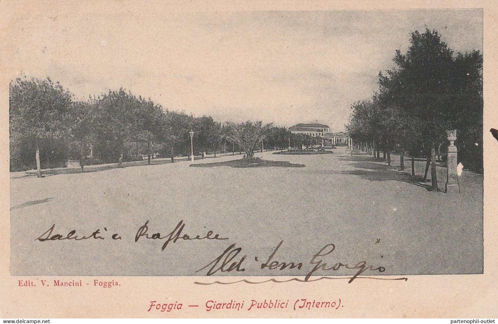 Cartolina - Postcard /   Viaggiata /  Foggia - Giardini Pubblici - Foggia