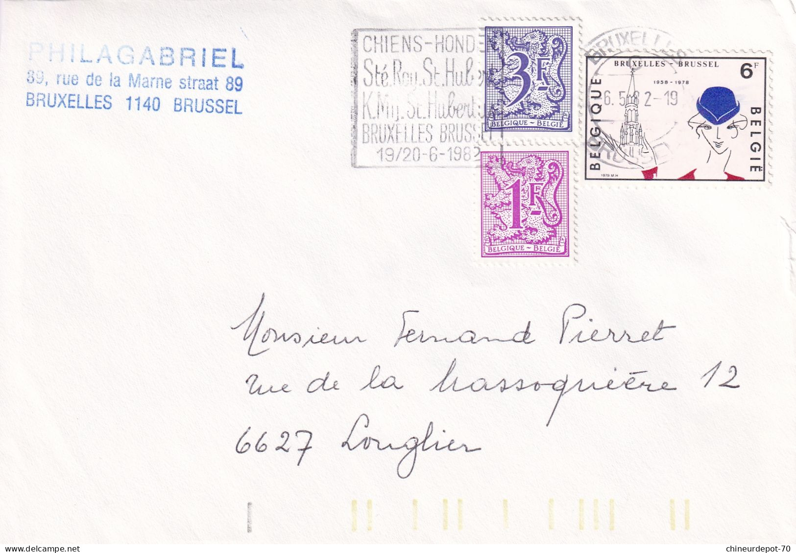 Philagabriel   Bruxelles Belgique - Enveloppes