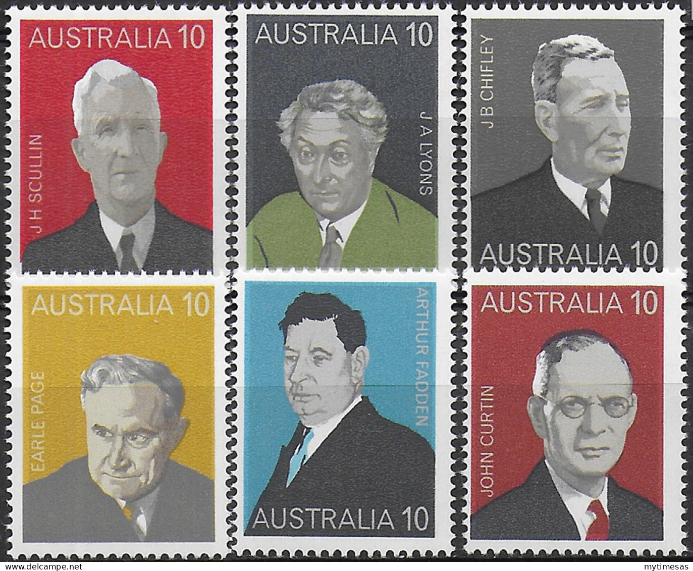 1975 Australia Famous Australians 6v. MNH S.G. N. 590/95 - Altri & Non Classificati