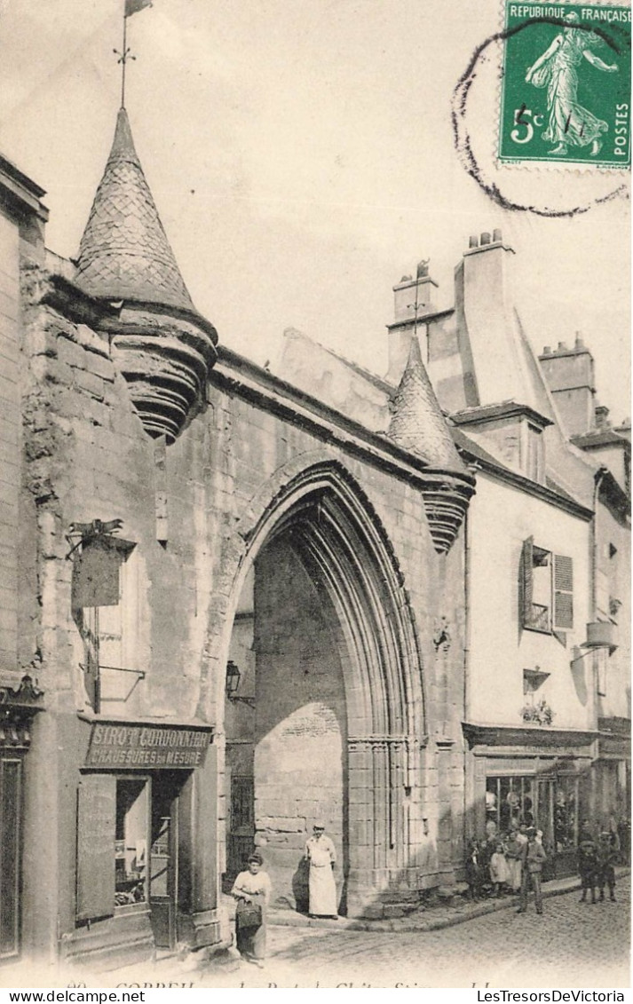 FRANCE - Corbeil - Porte De L'ancien Cloitre Saint Spire - Animé - Carte Postale Ancienne - Corbeil Essonnes