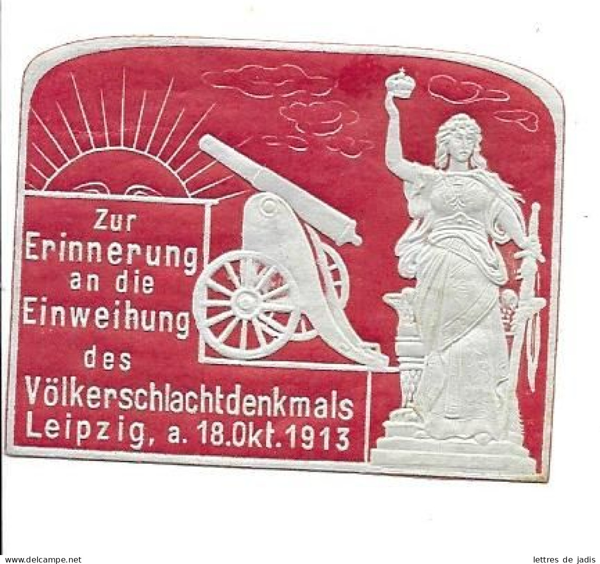 Vignette VOLKERSCHLACHTDENKMALS   LEIPZIG  1913 TB - Sonstige & Ohne Zuordnung