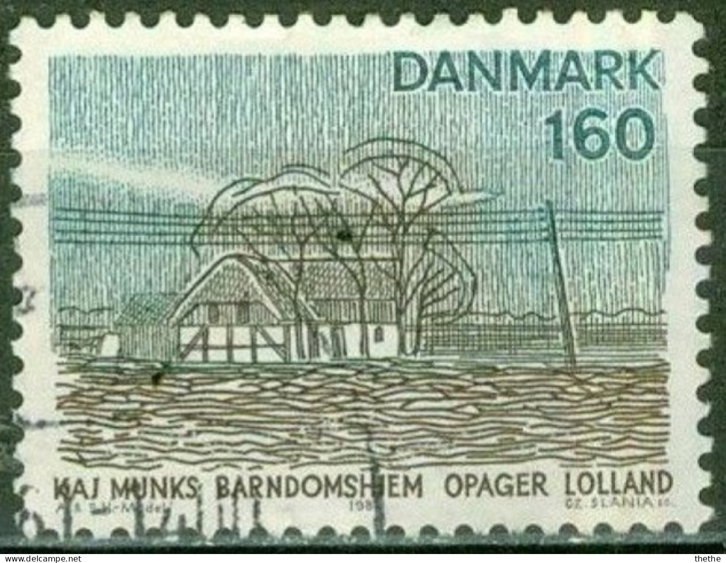 DANEMARK - Maison D'enfance De Kaj Munk, Opager - Usado