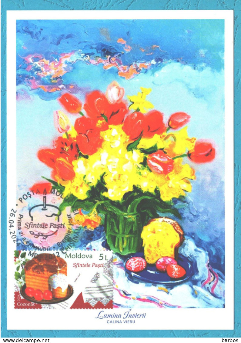 Moldova , 2024 , Holy Easter , Maxicard - Moldavia