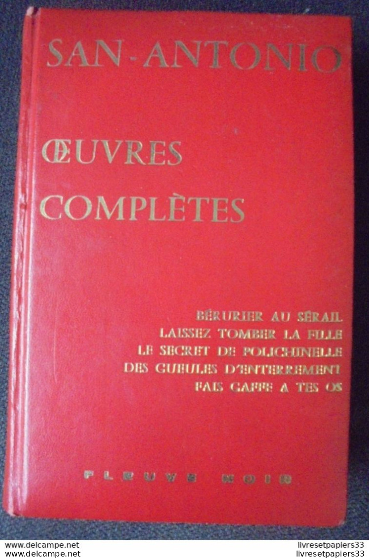 San-Antonio Oeuvres Complètes . Fleuve Noire 1968 III - Andere & Zonder Classificatie