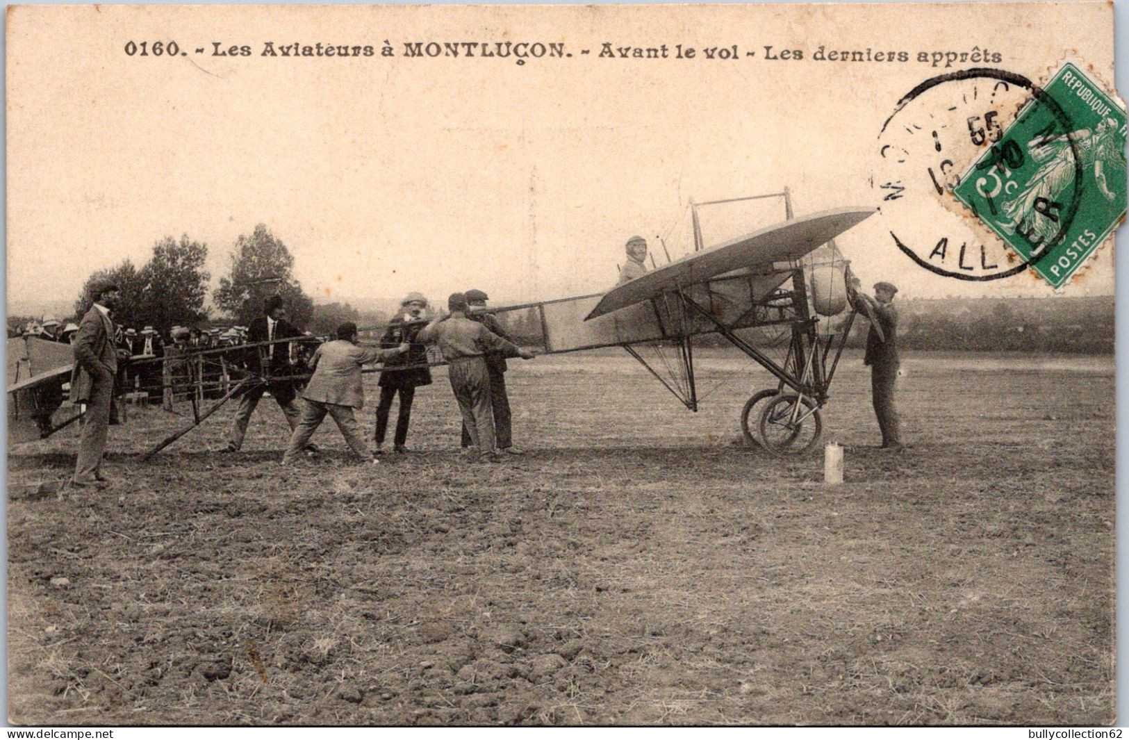 SELECTION -  MONTLUCON  -  Les Aviateurs . Avant Le Vol Les Derniers Apprêts. - Montlucon