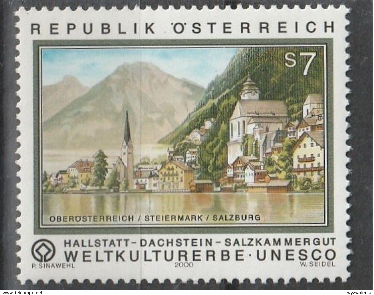 D 1757) Österrreich 2000 Mi# 2326 **: Weltkulturerbe Hallstatt, Dachstein Salzkammergut Steiermark - Neufs