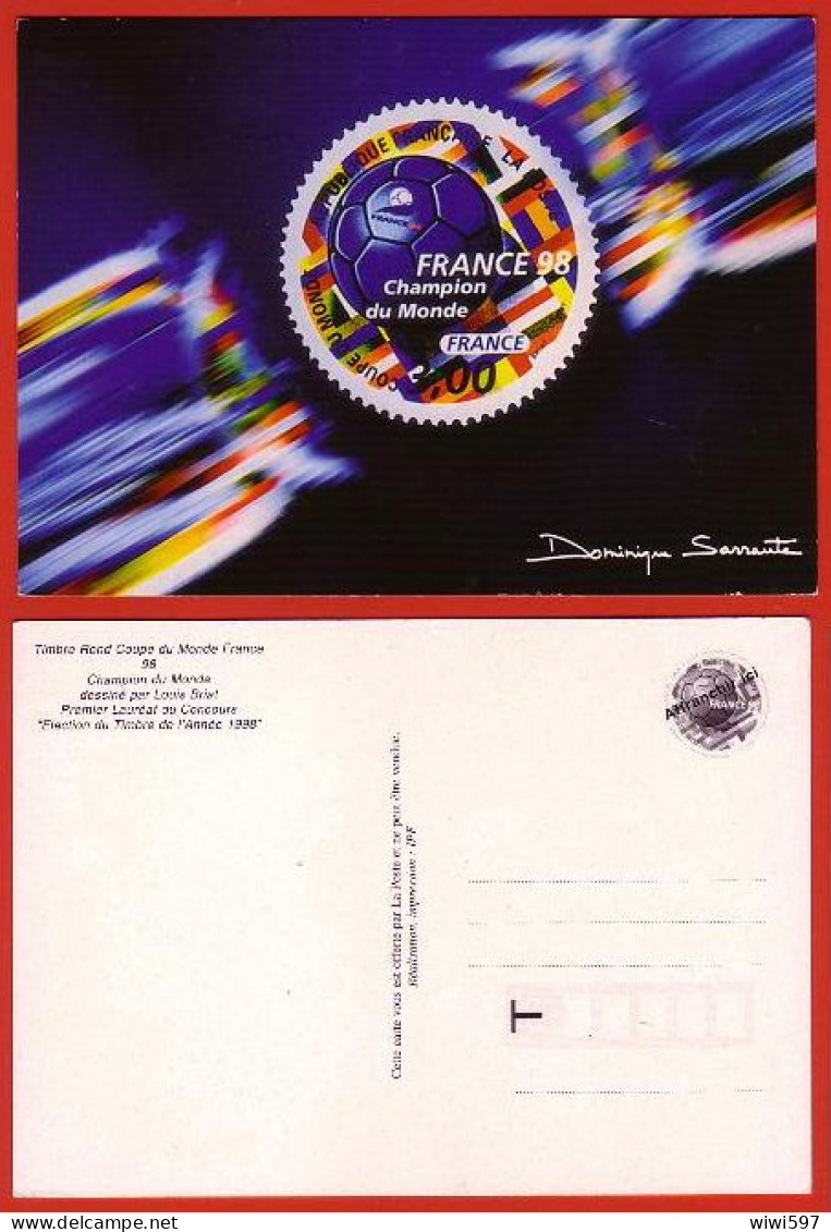 CARTE POSTALE - MONDIAL 1998 - FRANCE CHAMPION DU MONDE - Fussball