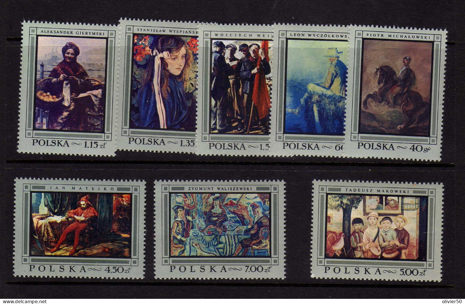 Pologne - Tableaux - Peintures -  Neufs** - MNH  - - Unused Stamps