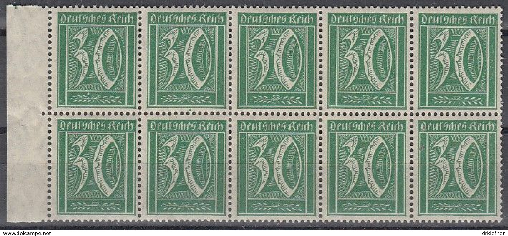 DR 162 W, 10erEinheit, Postfrisch **, Ziffer, 1921 - Nuovi