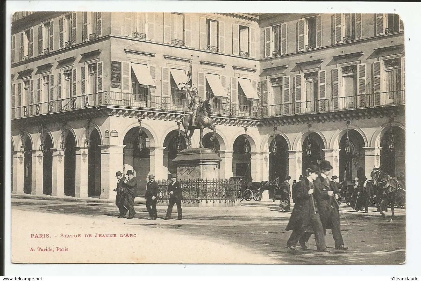 Paris La Statue De Jeanne D'Arc Rue Des Pyramides   1905    N° - District 02