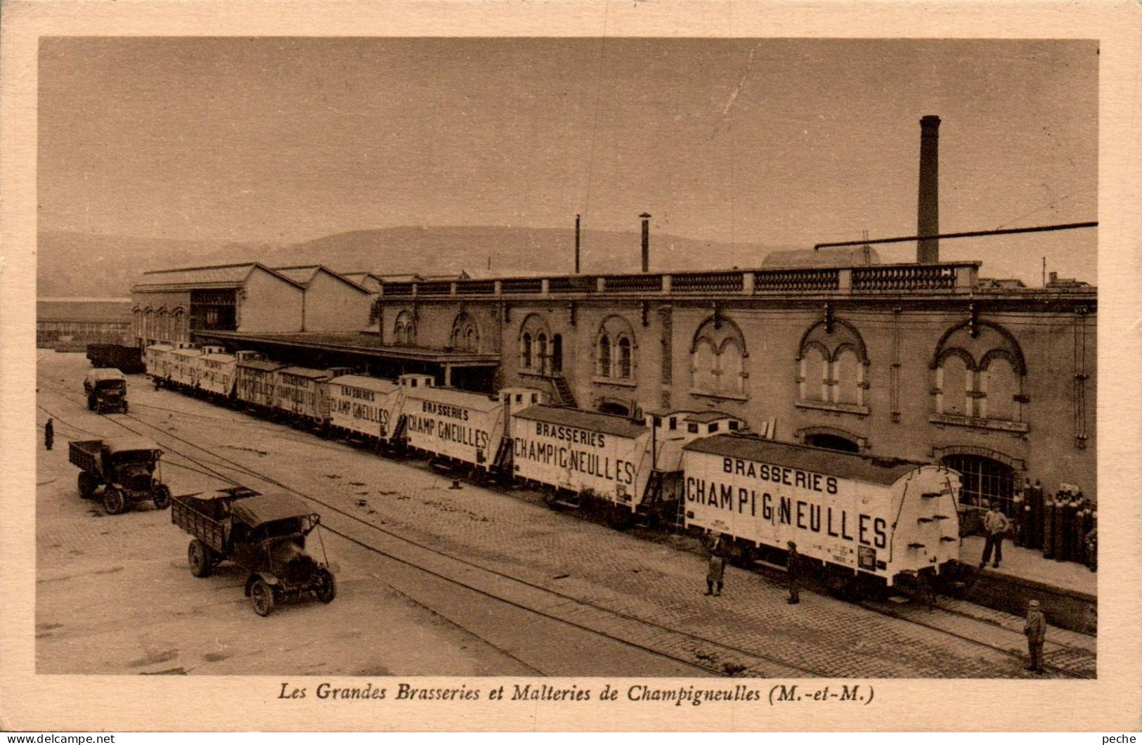 N°1063 W -cpa -wagon Des Brasseries Champigneulles- - Trains