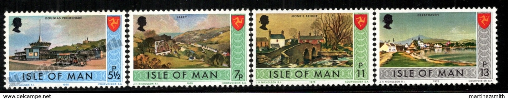Isle Of Man 1975 Yvert 47-50, Definitve Set, Isle Of Man Landscapes - MNH - Isola Di Man