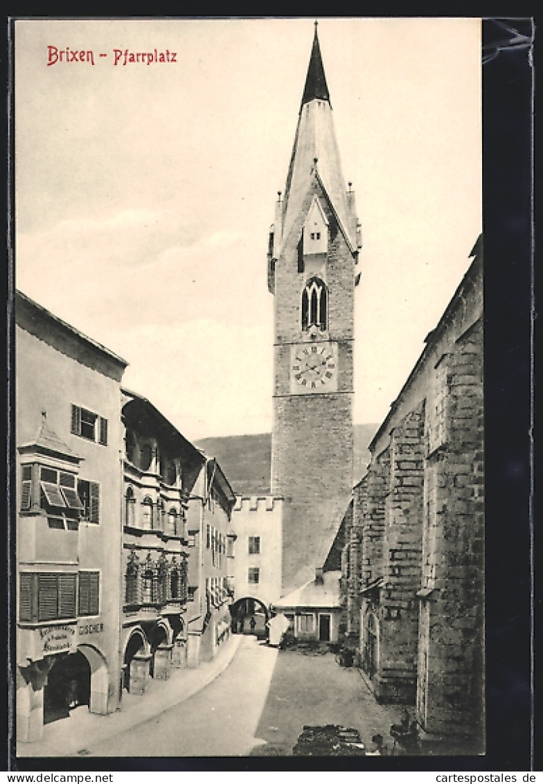 Cartolina Brixen, Ansicht Vom Pfarrplatz  - Autres & Non Classés