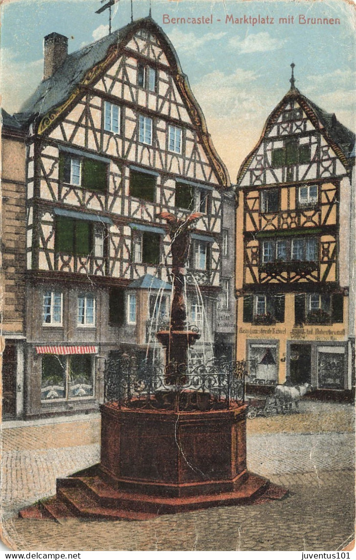 CPA Berncastel.Marktplatz Mit Brunnen-En L'état     L2872 - Bernkastel-Kues