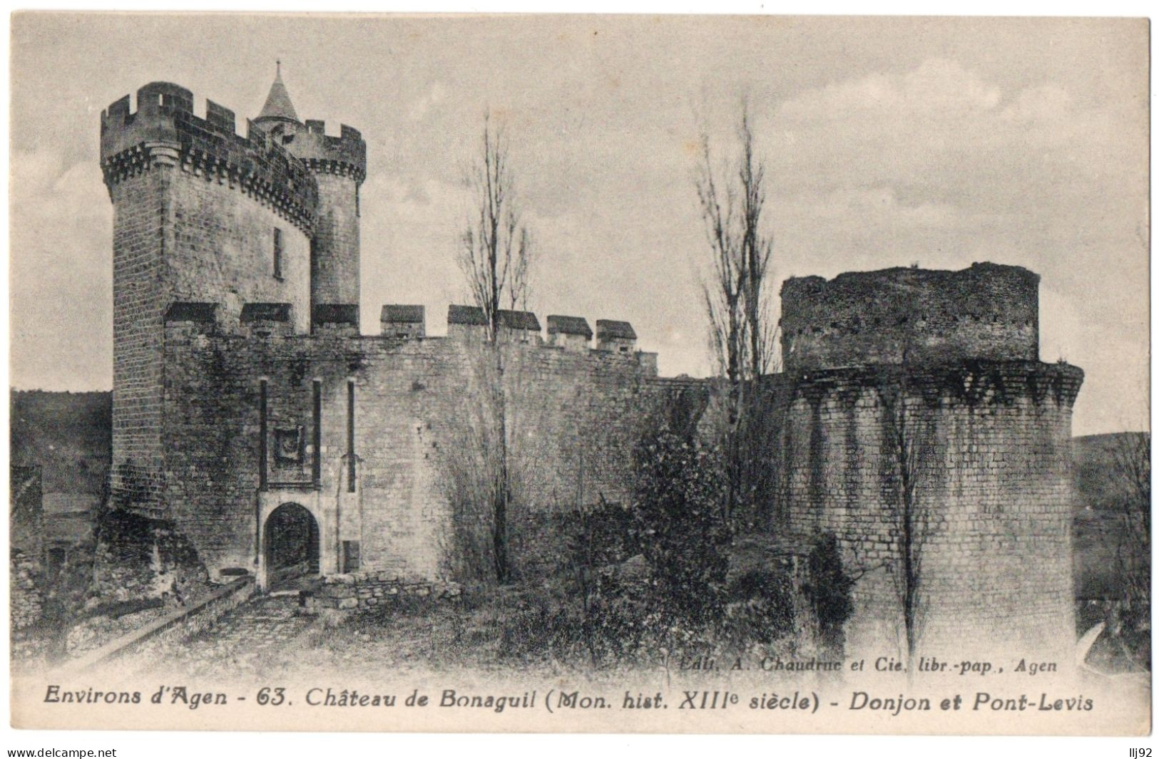 CPA 47 - Environs D'AGEN (Lot Et Garonne) - 63. Château De Bonaguil. Donjon Et Pont-Levis - Agen