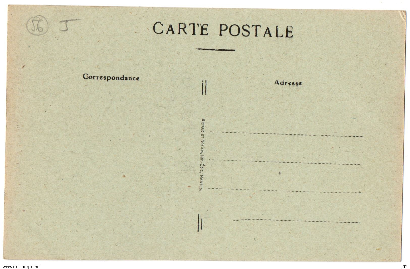 CPA 56 - LORIENT (Morbihan) - 231. Jeune Fille De Lorient - Ed. Artaud Et Nozais - Lorient