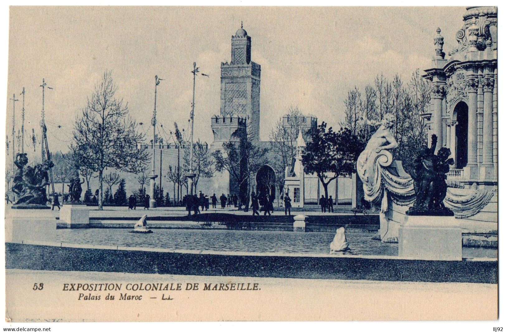 CPA 13 - MARSEILLE (Bouches Du Rhône) - 53. Exposition Coloniale. Palais Du Maroc - LL - Kolonialausstellungen 1906 - 1922