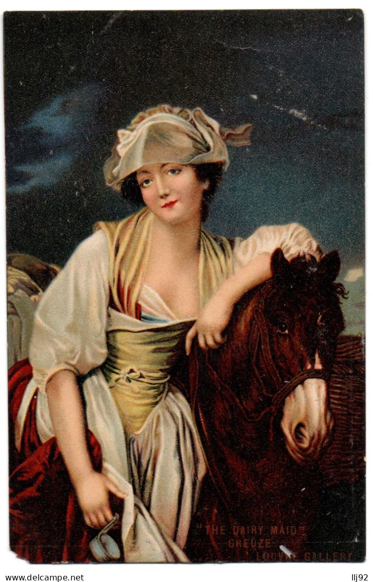CPA Peinture - The Dairy Maid. Greuze. Louvre Gallery - Malerei & Gemälde