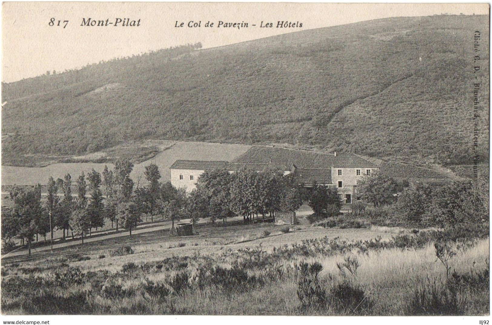 CPA 42 - Mont Pilat (Loire) - 817. Le Col De Pavezin. Les Hôtels - Mont Pilat