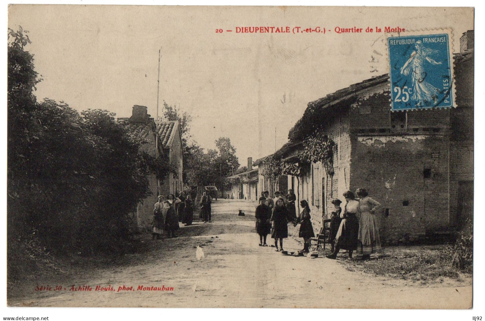 CPA 82 - DIEUPENTALE (Tarn Et Garonne) - 20. Quartier De La Mothe - Serie 30 Achille Bouis (animée) - Altri & Non Classificati