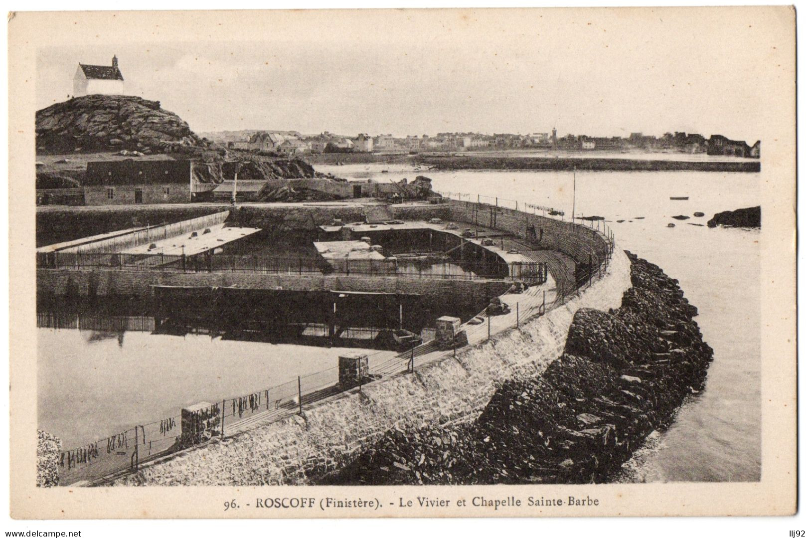 CPA 29 - ROSCOFF (Finistère) - 96. Le Vivier Et Chapelle Sainte Barbe - Roscoff