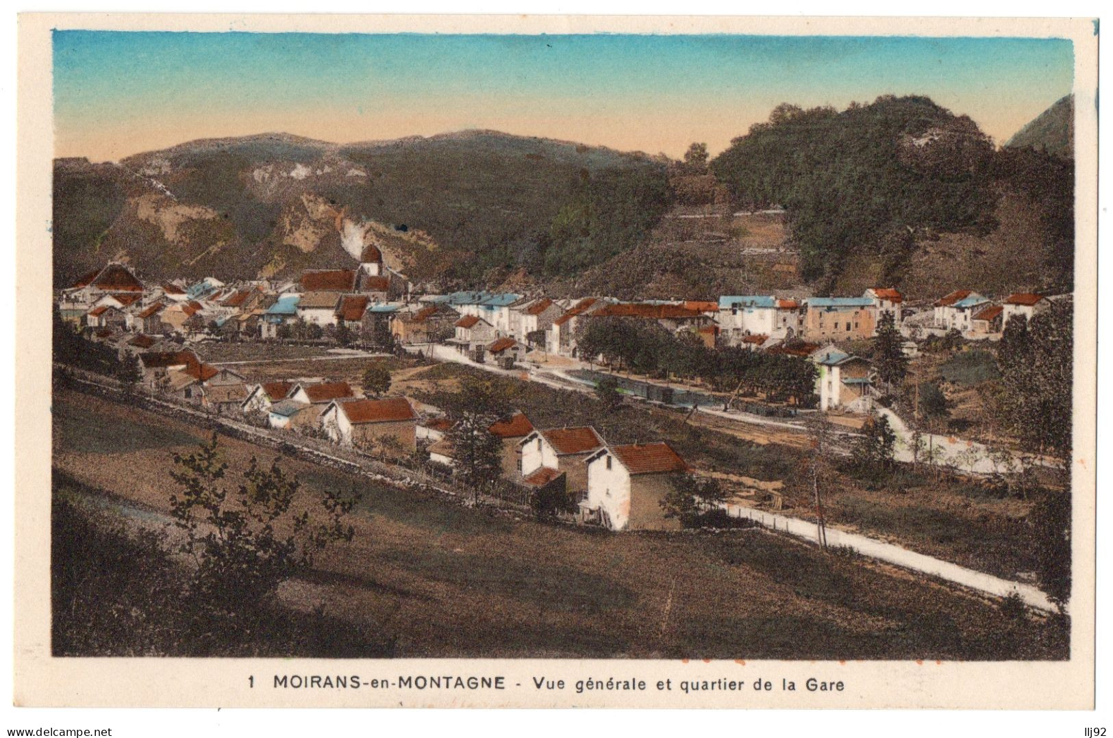 CPA 39 - MOIRANS En Montagne (Jura) - 1. Vue Générale Et Quartier De La Gare - Autres & Non Classés