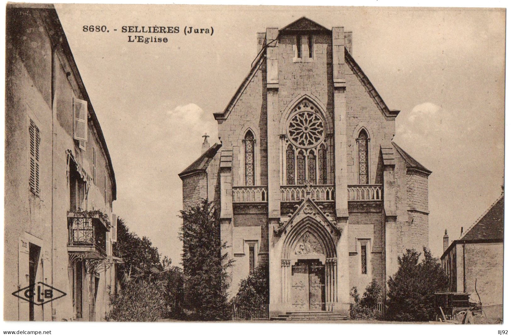 CPA 39 - SELLIERES (Jura) - 8680. L'Eglise - Autres & Non Classés