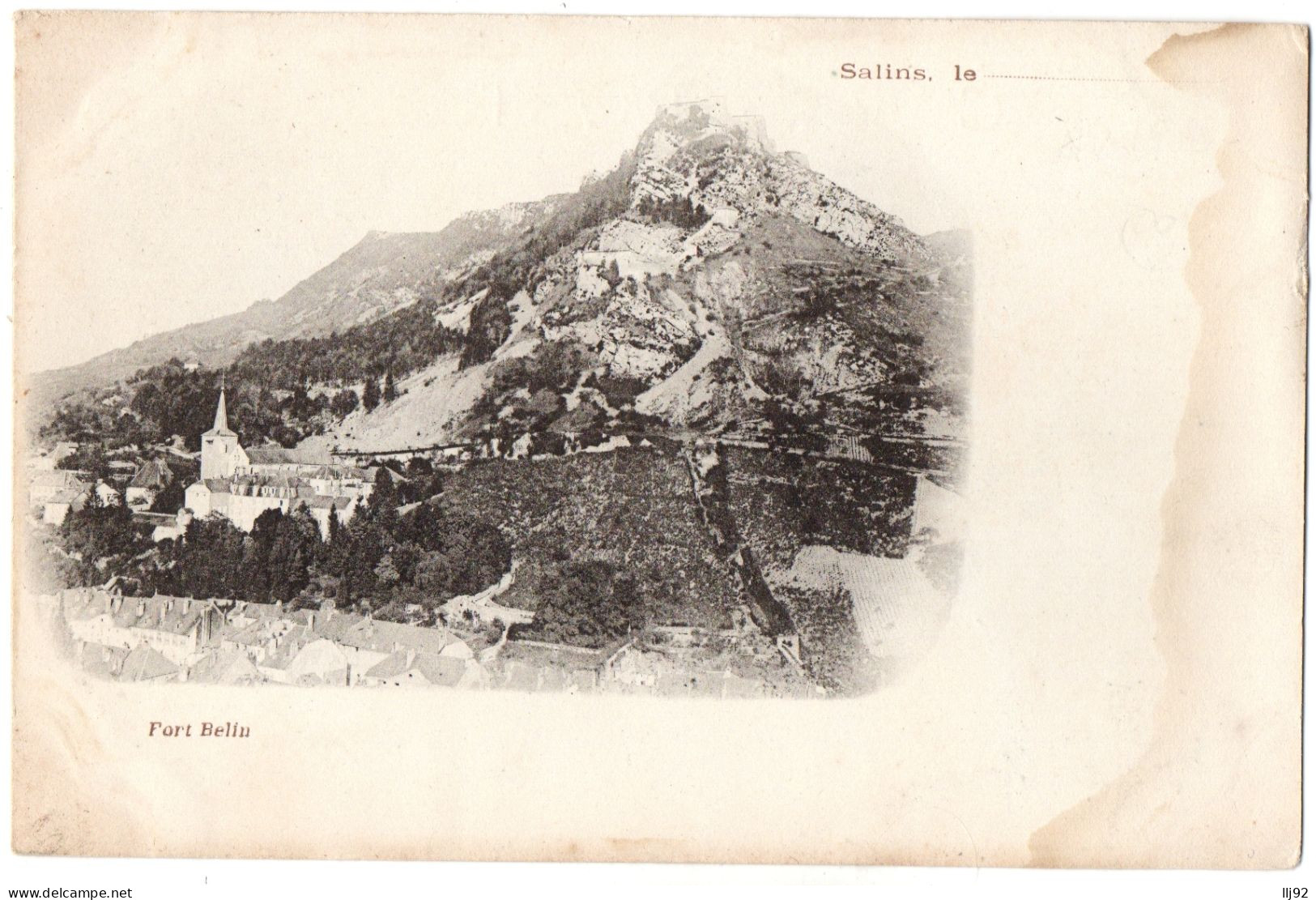 CPA 39 - SALINS (Jura) - Fort Belin - Dos Simple - Autres & Non Classés