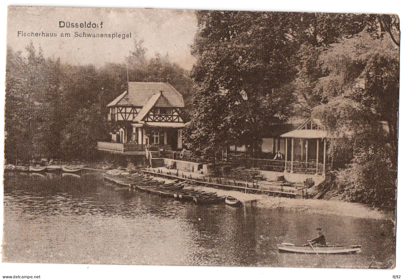 CPA Allemagne - Deutschland - Duesseldorf - Düsseldorf. Fischerhaus Am Schwanenspiegel - Düsseldorf