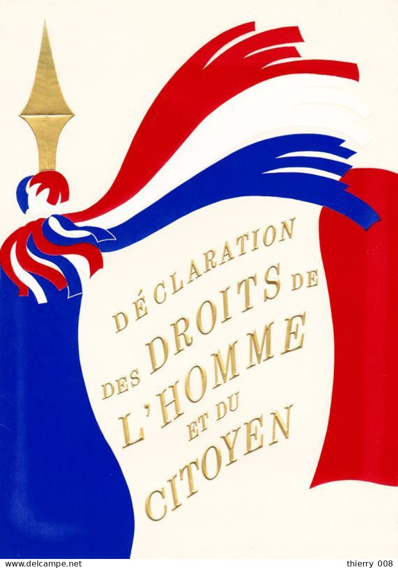 40 BF11 Encart  Bloc Déclaration Des Droits De L'Homme Et Du Citoyen Exposition Philexfrance 89 - Documentos Del Correo