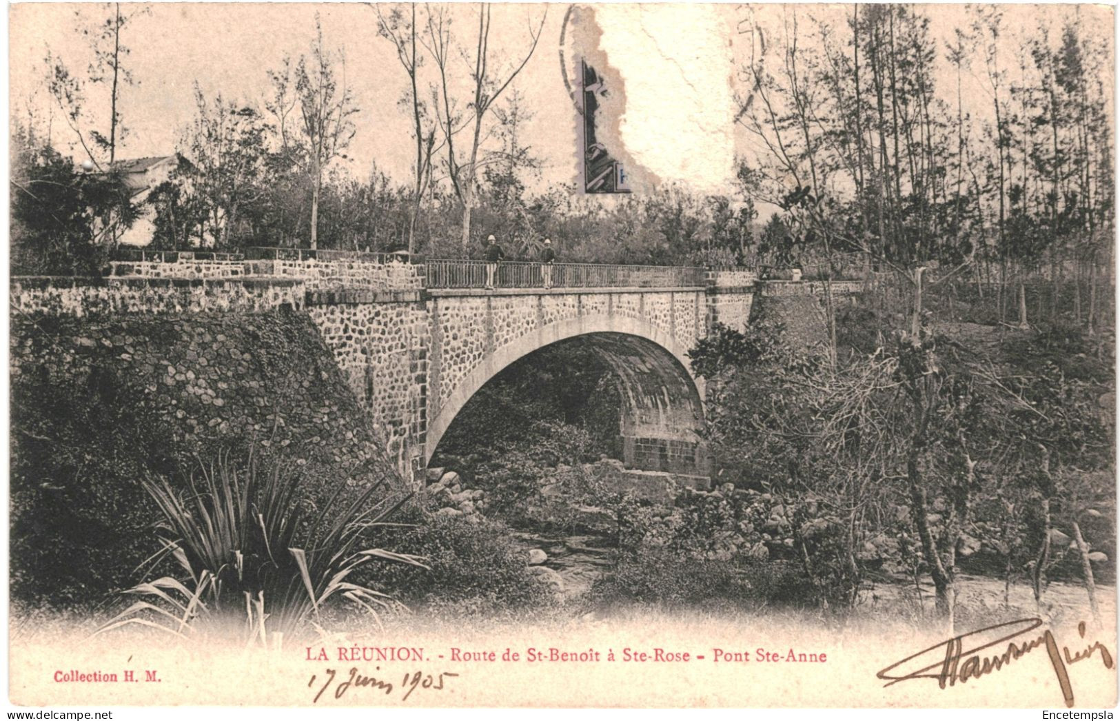 CPA Carte Postale France  La Réunion Route De Saint Benoit à Sainte Rose Pont Sainte Anne  VM80073 - Saint Benoît